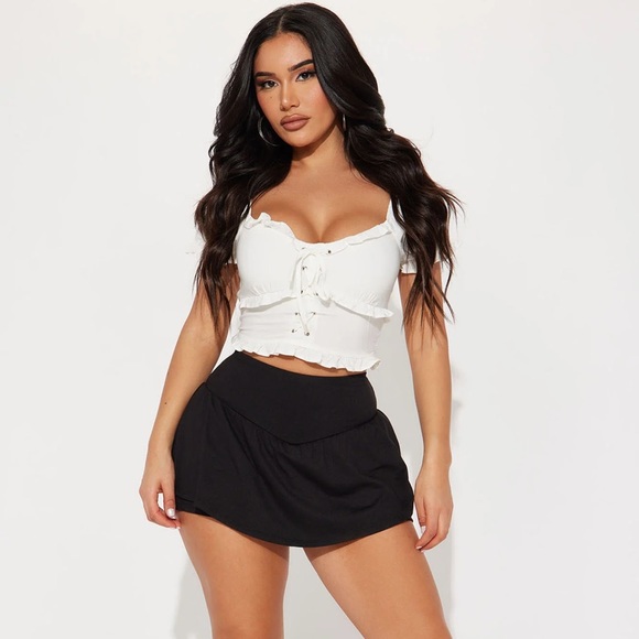 Fashion Nova Bounce Black Skort - Picture 2 of 8